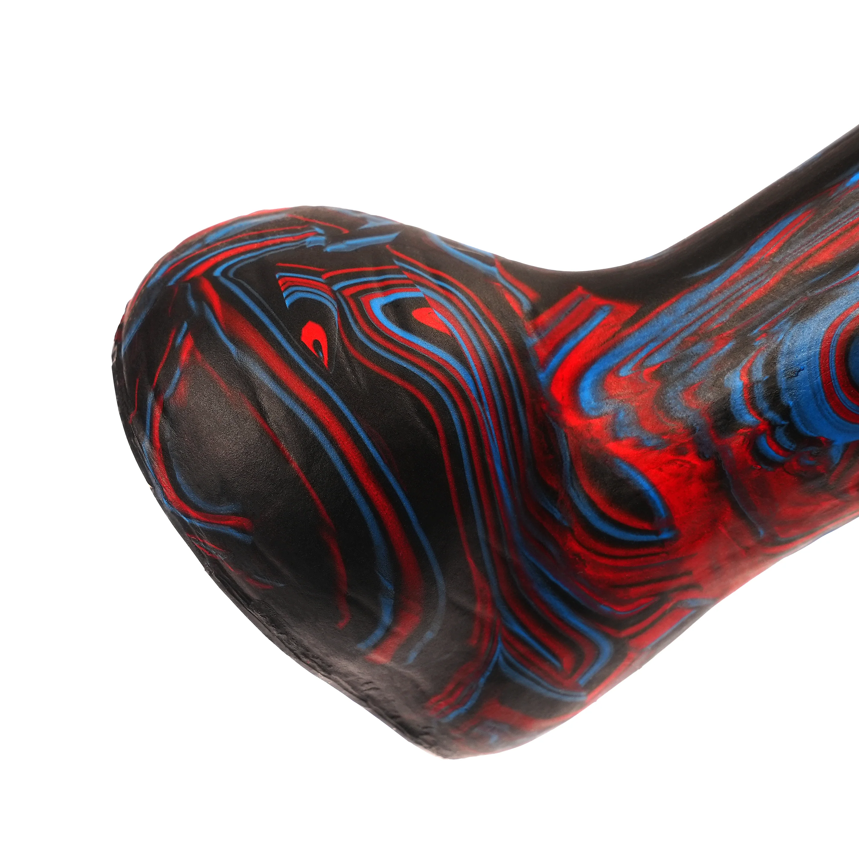 Shadowcaster 8" Silicone Dildo Vapor Blue and Red by Kink - Image 6