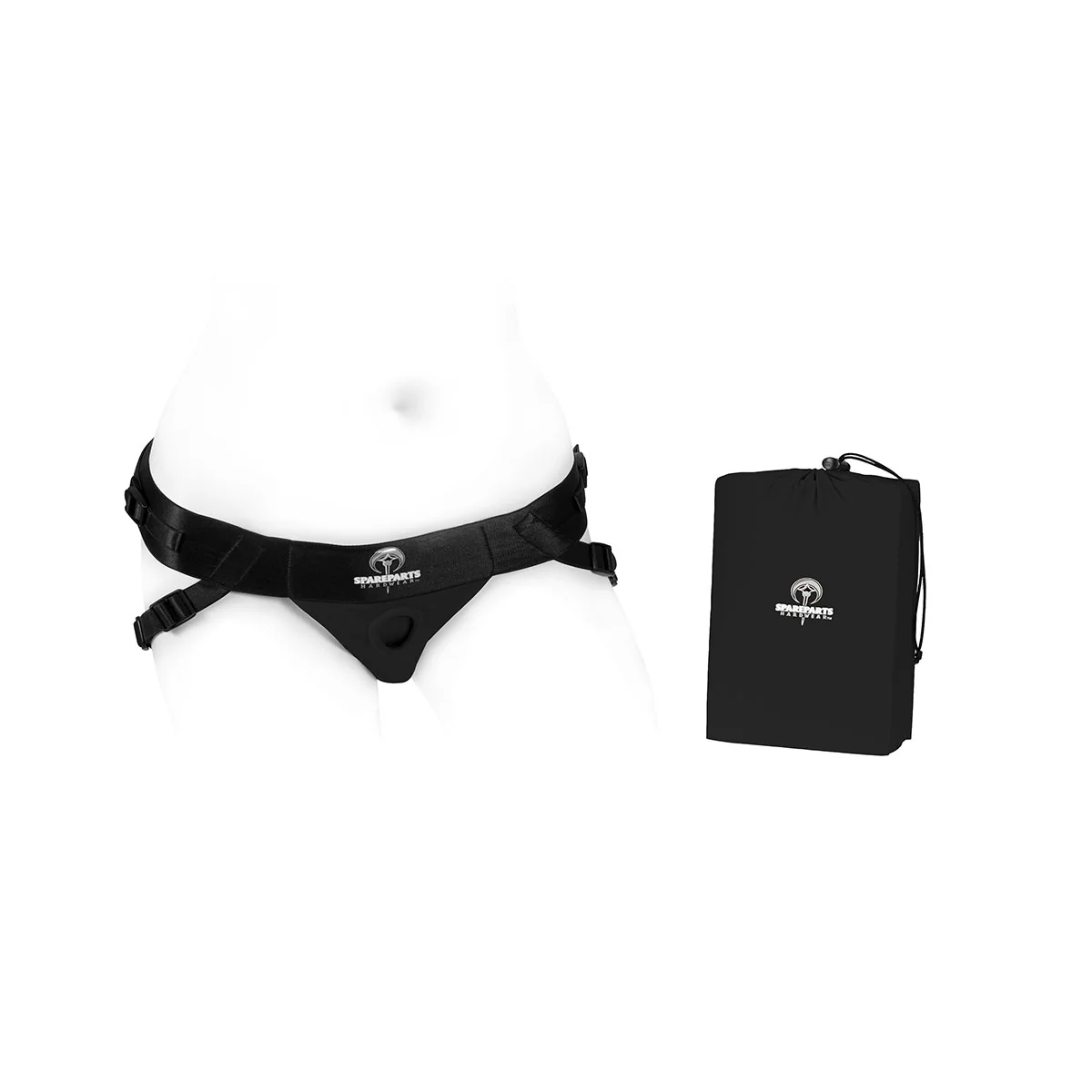 SpareParts Joque Harness - Size A - Black - Image 3