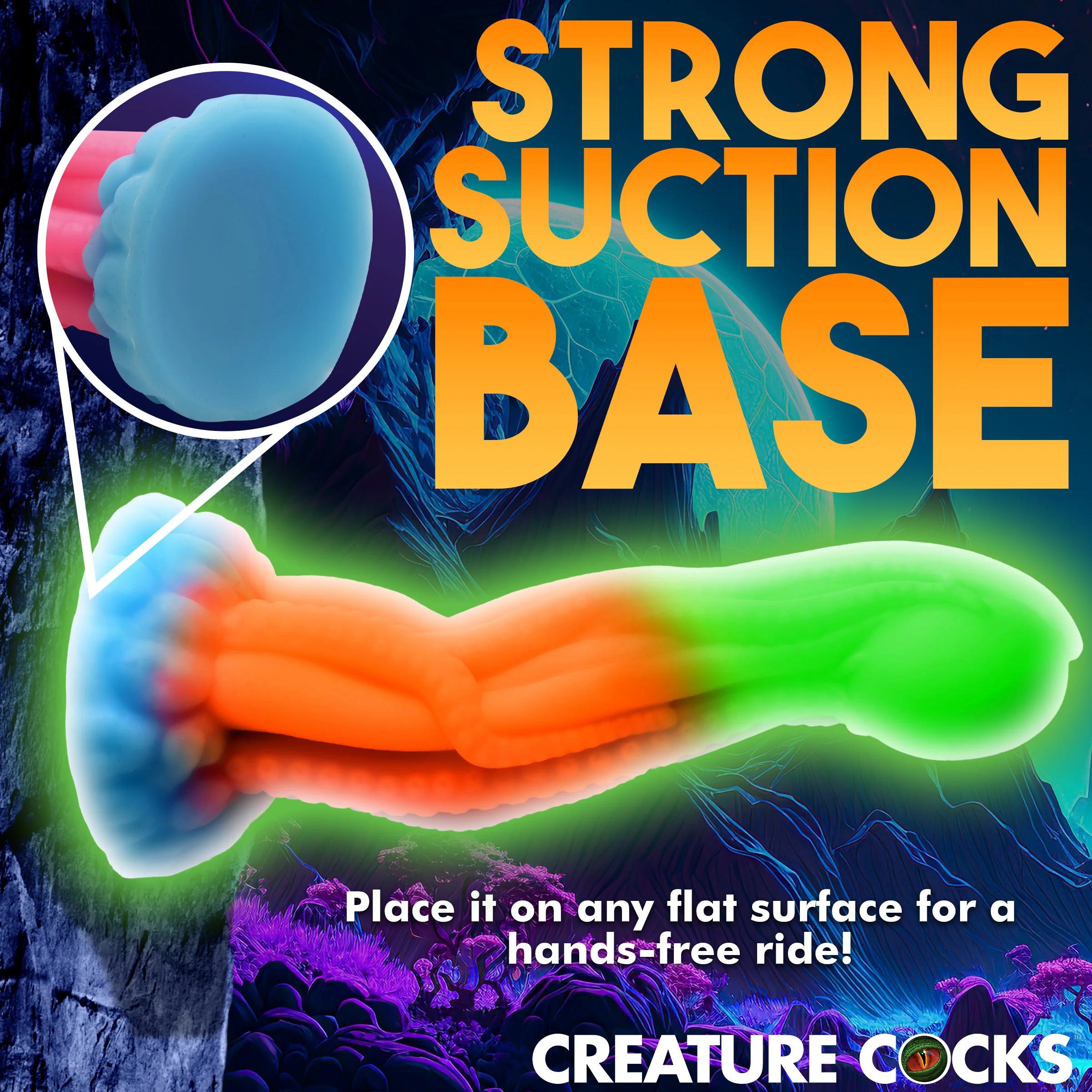Alien Glow-In-The-Dark Fantasy Dildo - Image 6