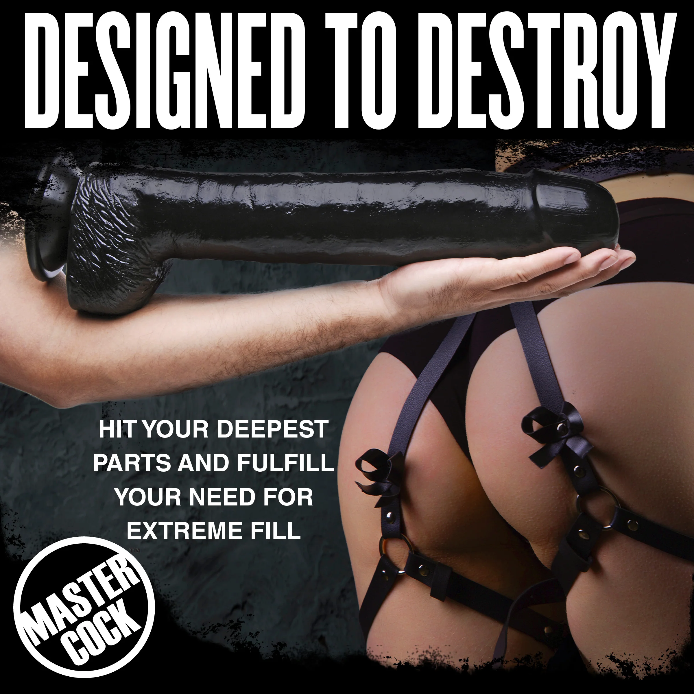 Huge Black Destroyer 17 Inch Dildo - Image 3