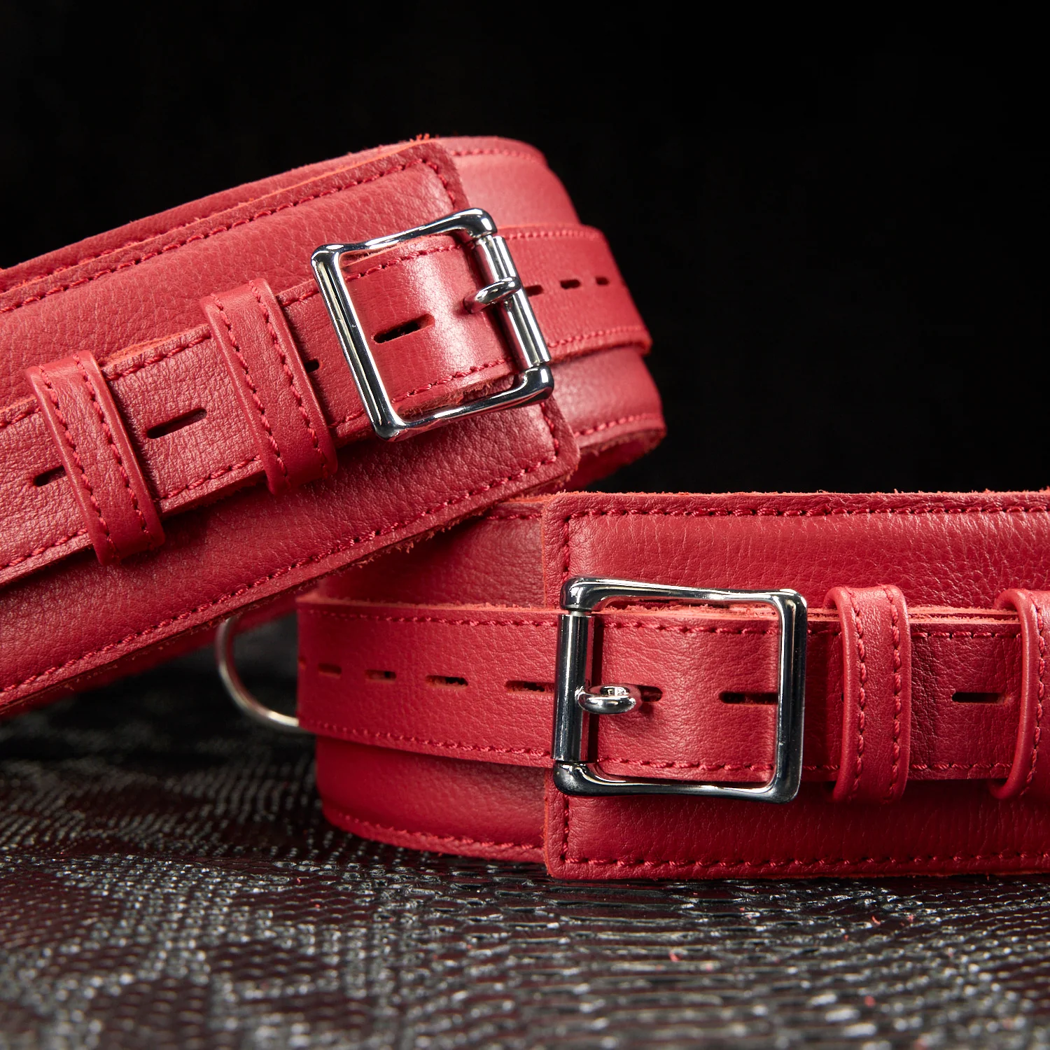 Submission Set: Signature Leather Restraint Kit By Kink - Image 13