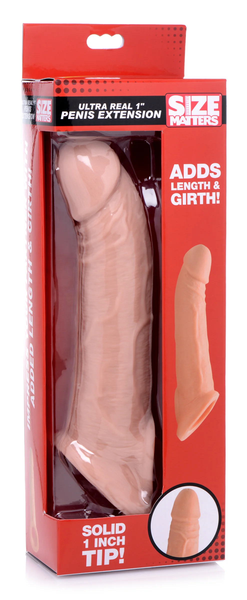 Ultra Real 1 Inch Solid Tip Penis Extension - Image 4