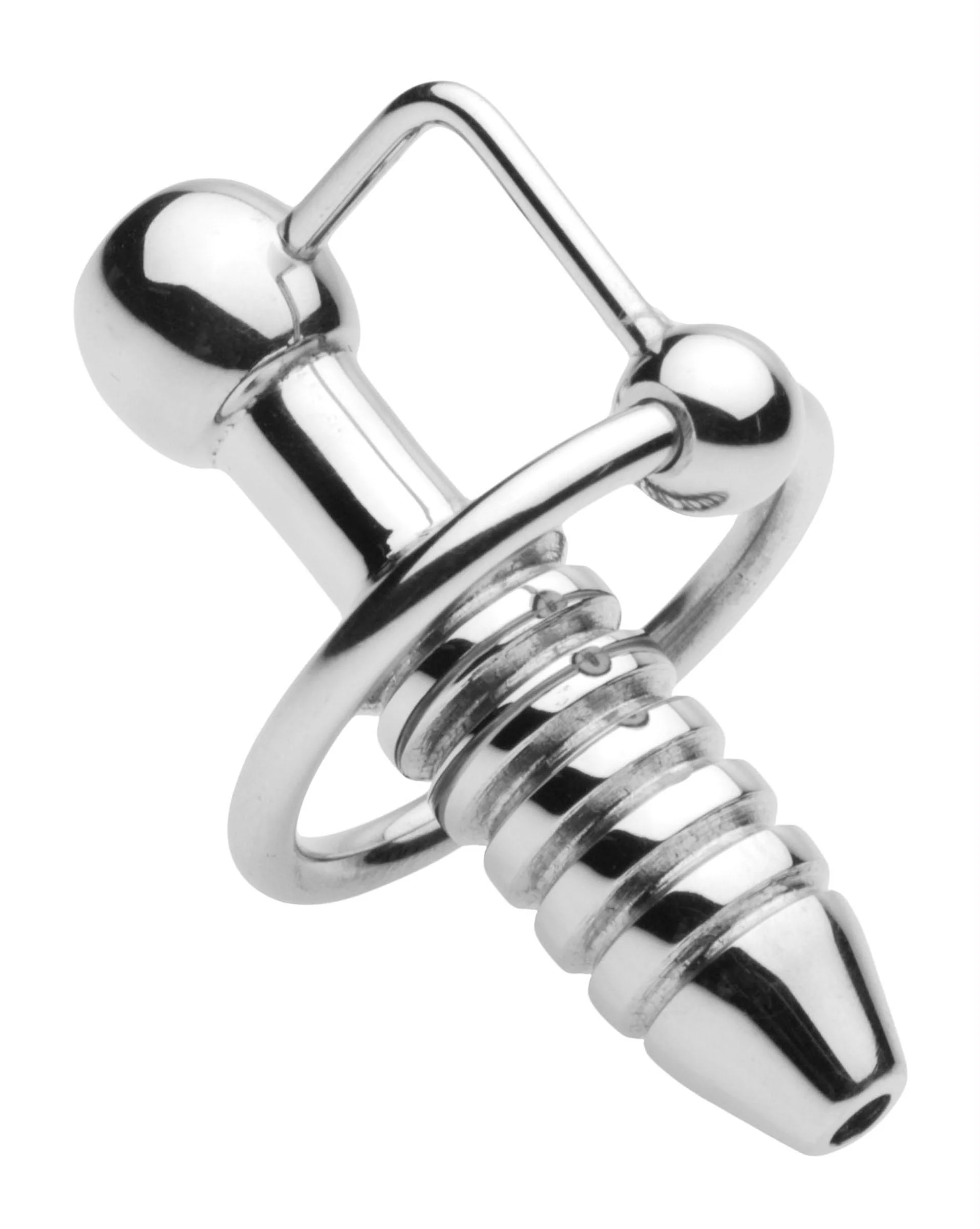 XL Ribbed Urethral Sound with Hollow Core - Image 4