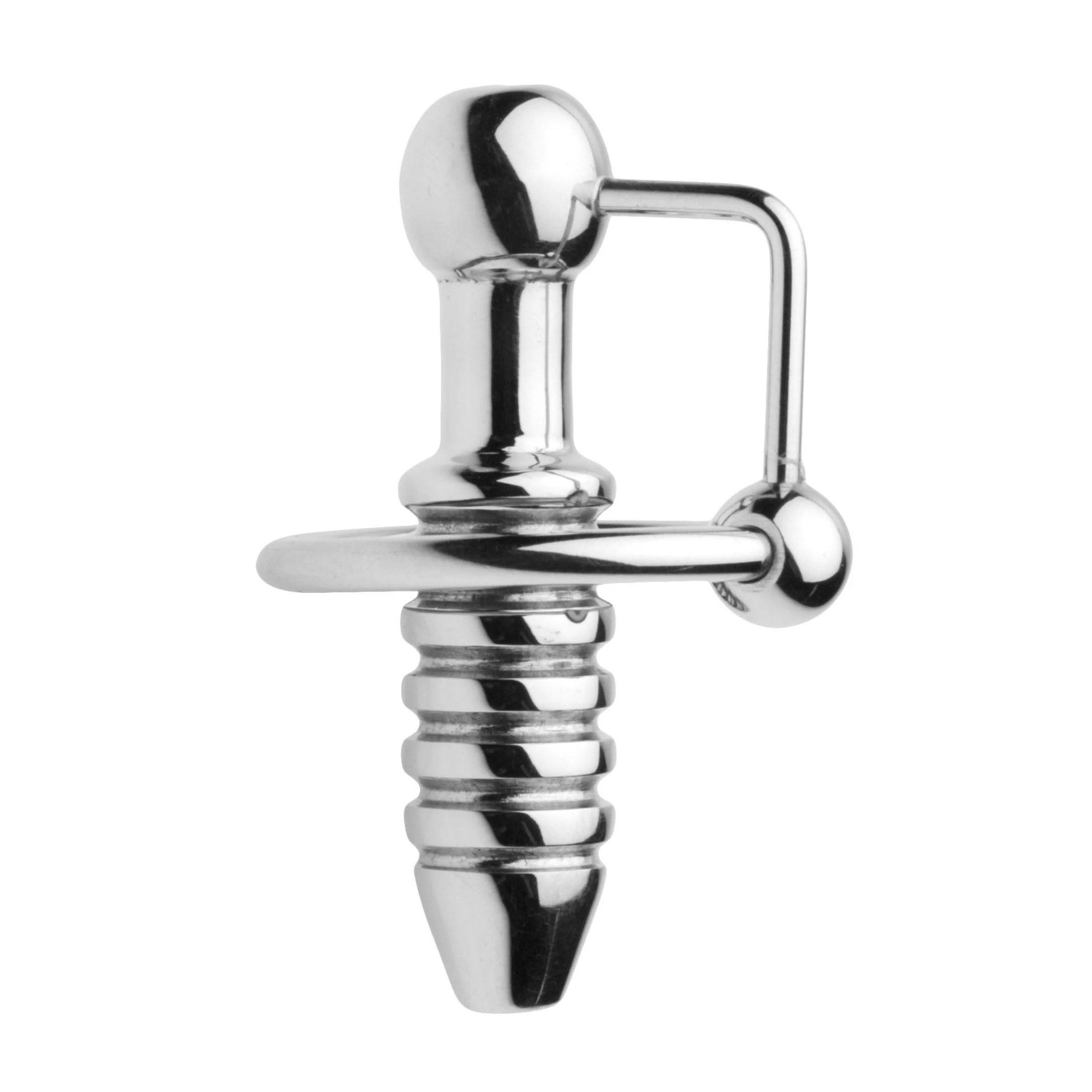 XL Ribbed Urethral Sound with Hollow Core - Image 6